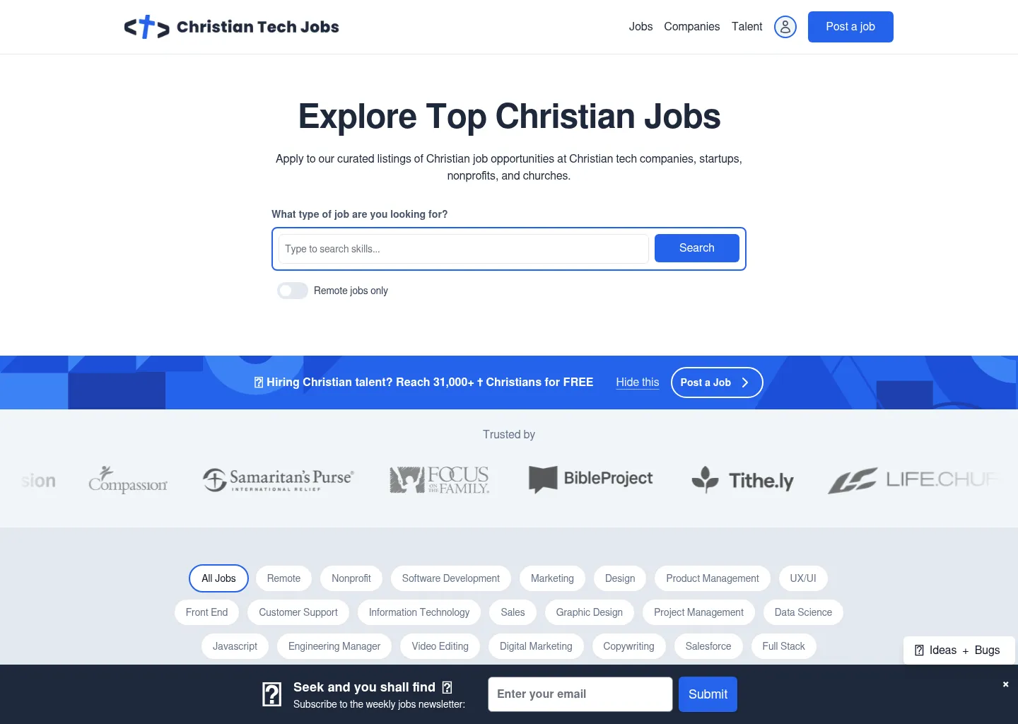 Christian Tech Jobs