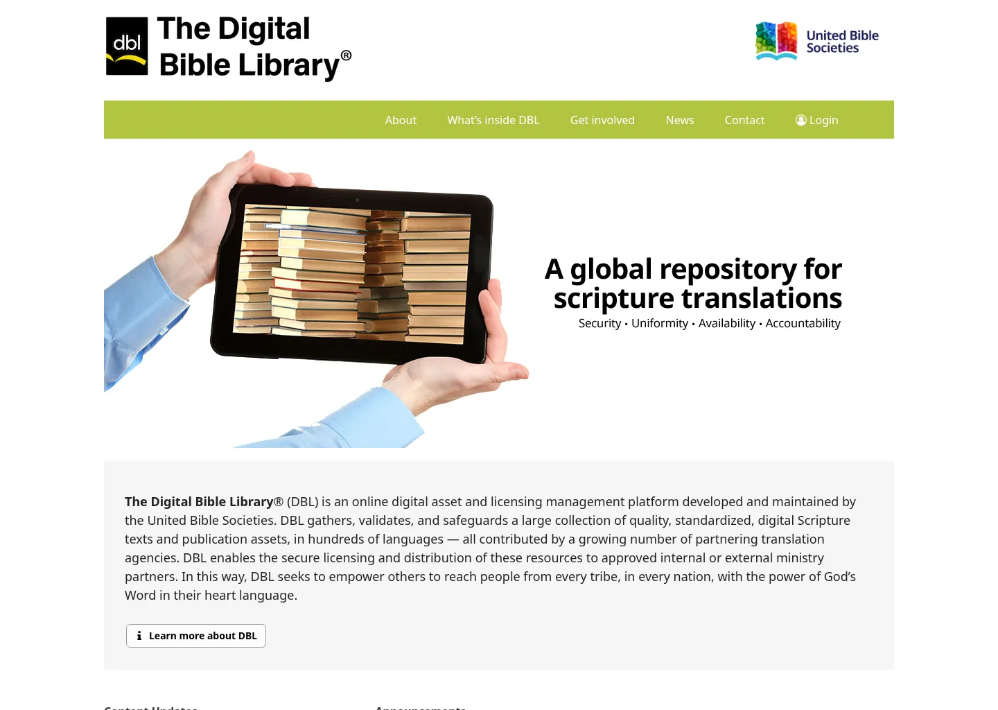 The Digital Bible Library