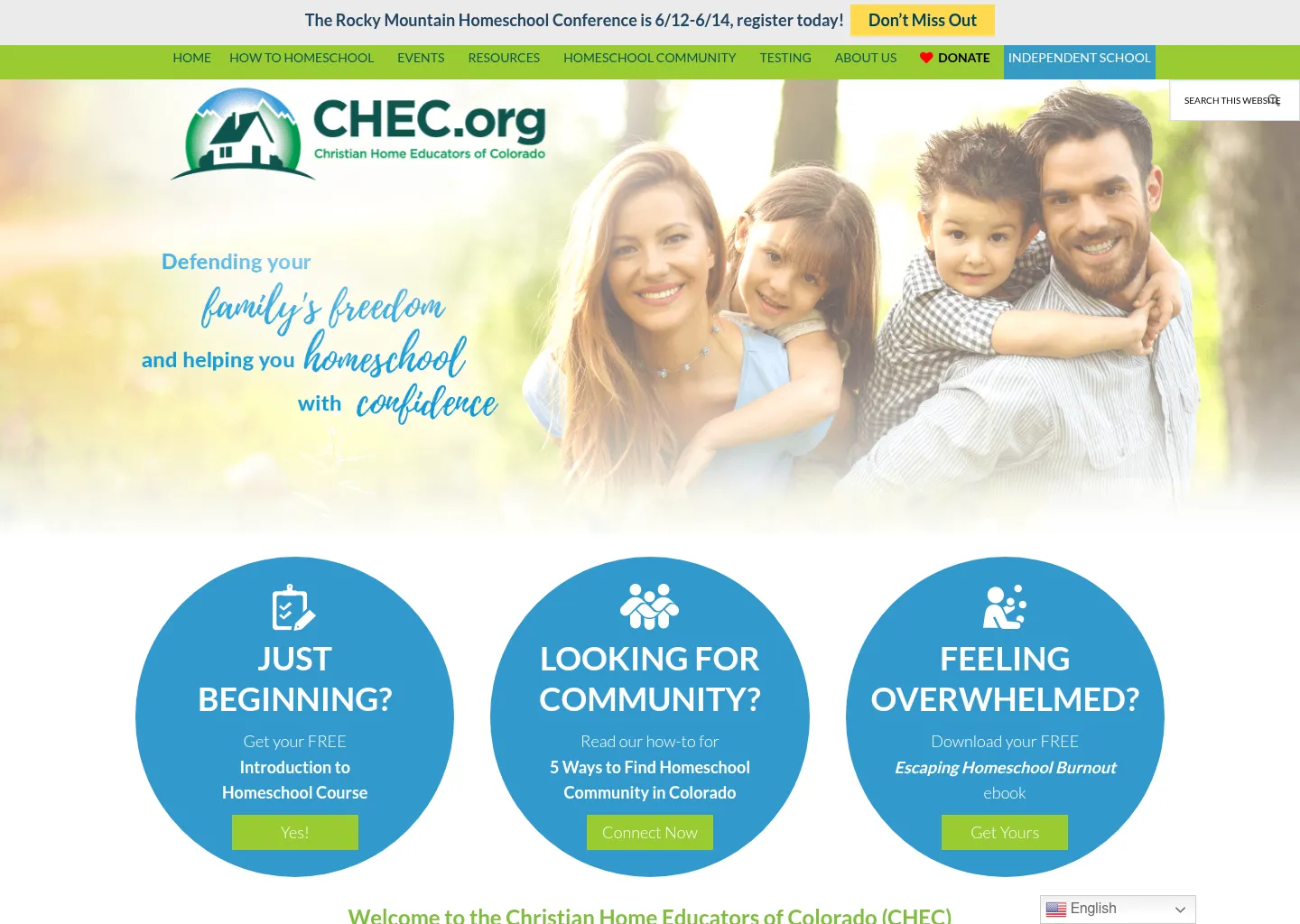 Christian Home Educators of Colorado (CHEC)