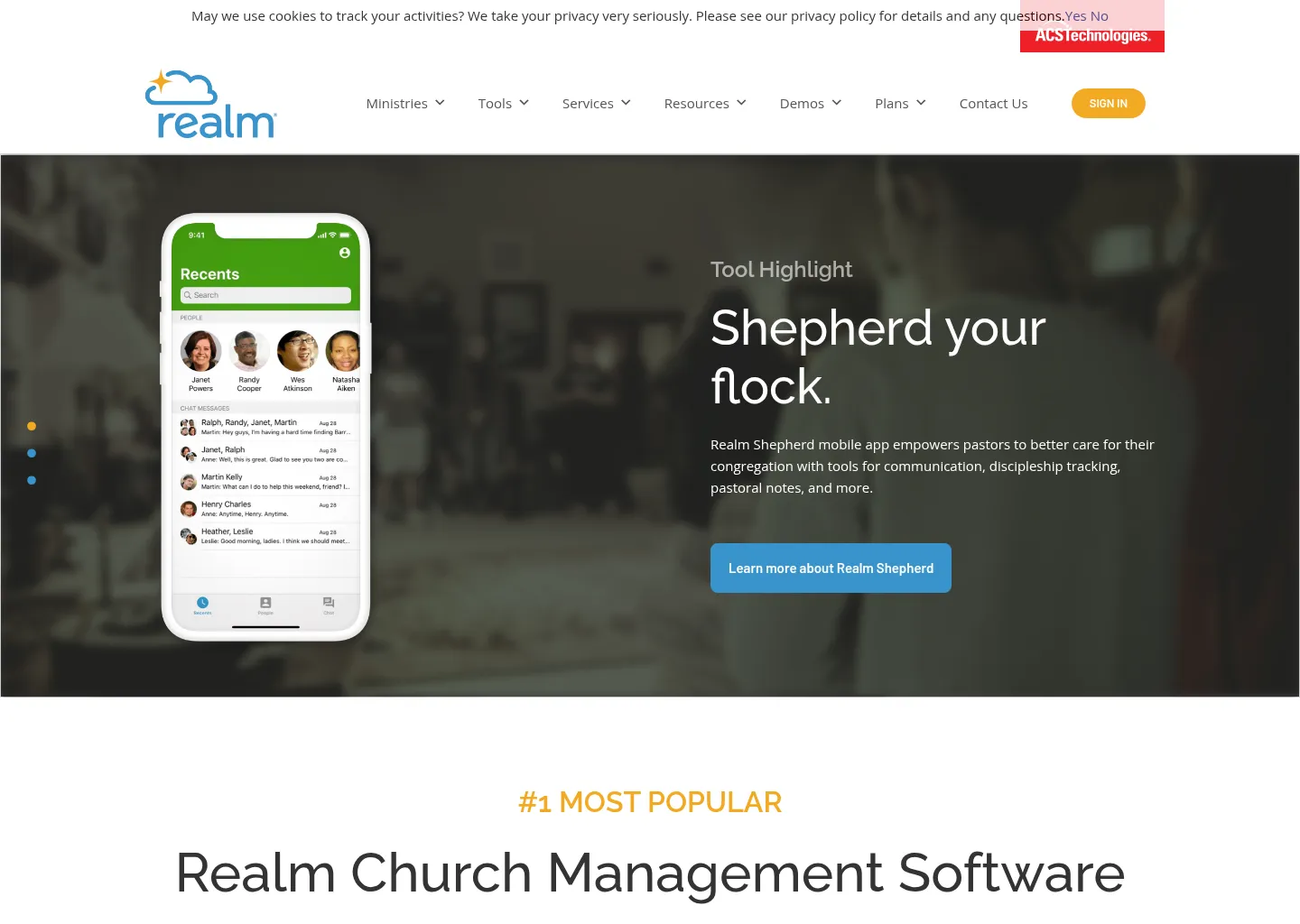 Realm Church Management Software