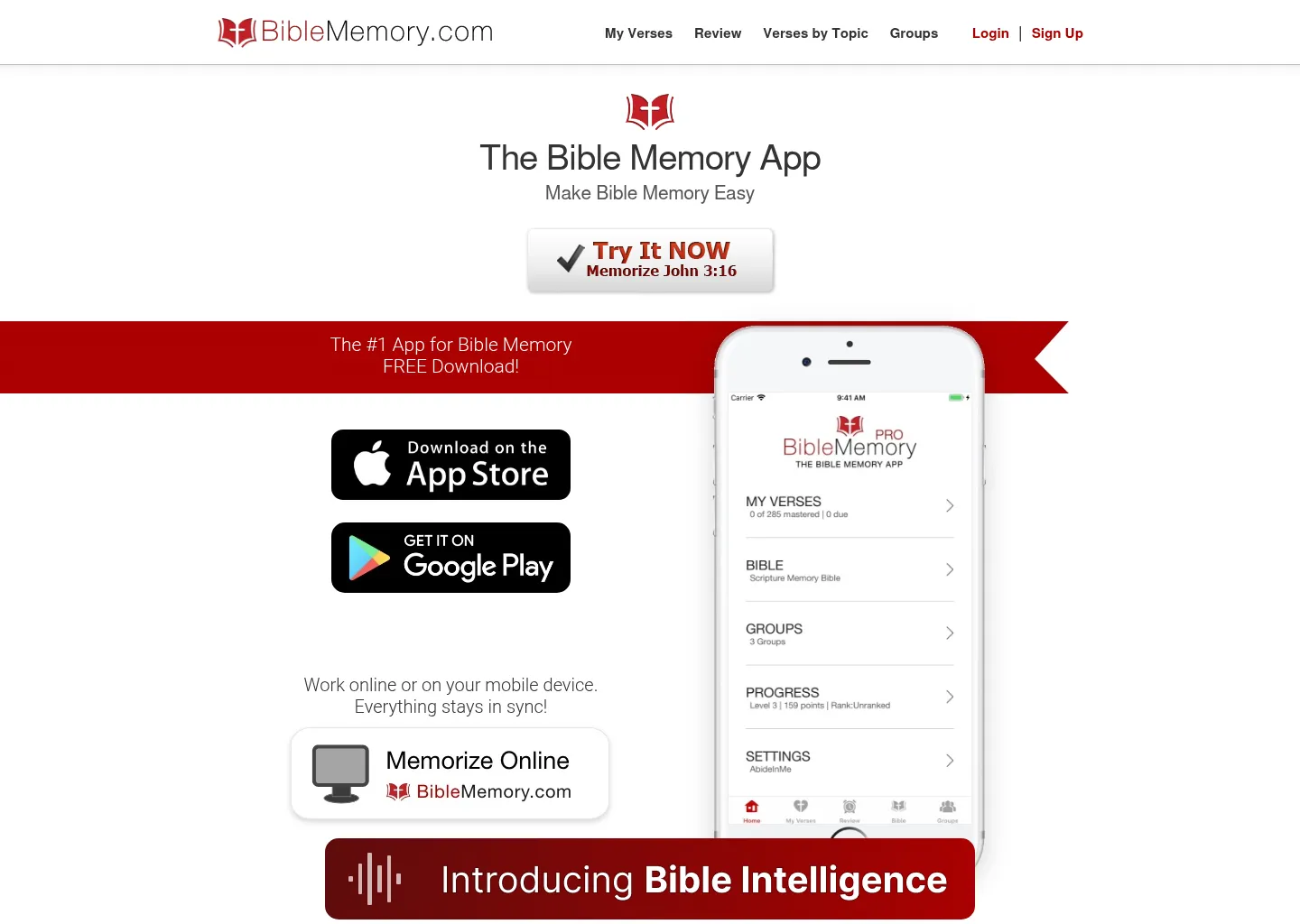 The Bible Memory App