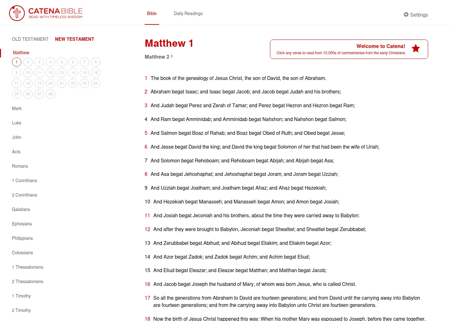 Catena Bible & Commentaries