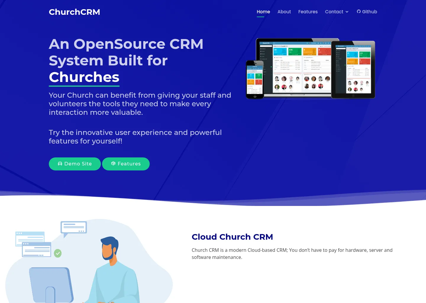 Screenshot of ChurchCRM