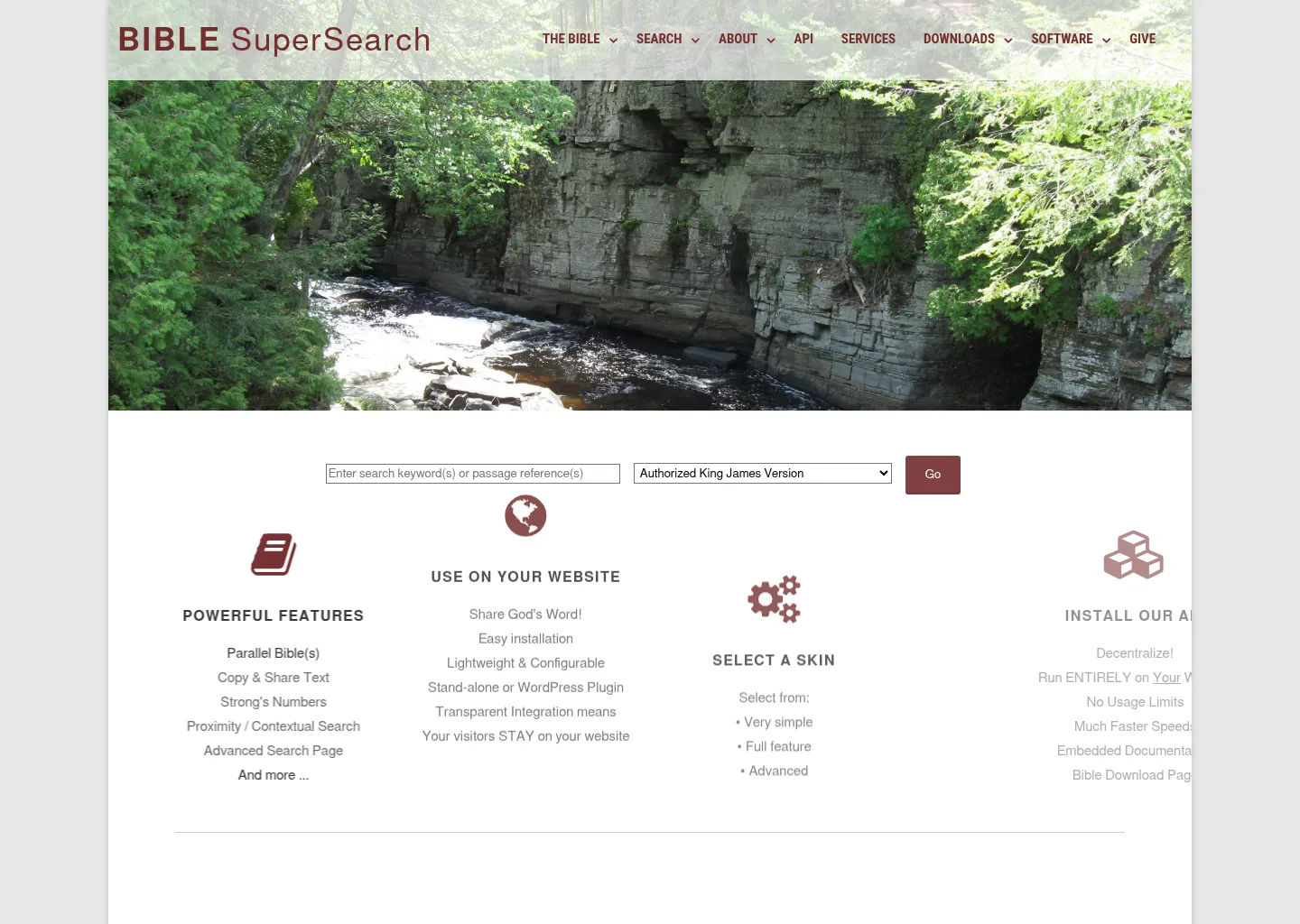 Screenshot of Bible SuperSearch