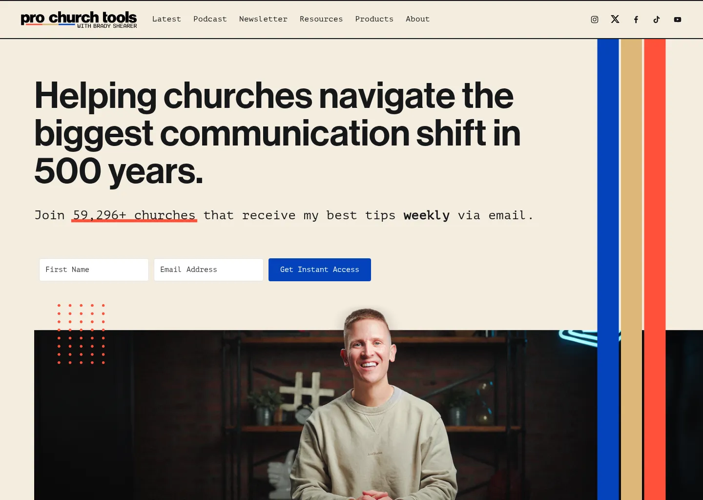 Screenshot of Pro Church Tools