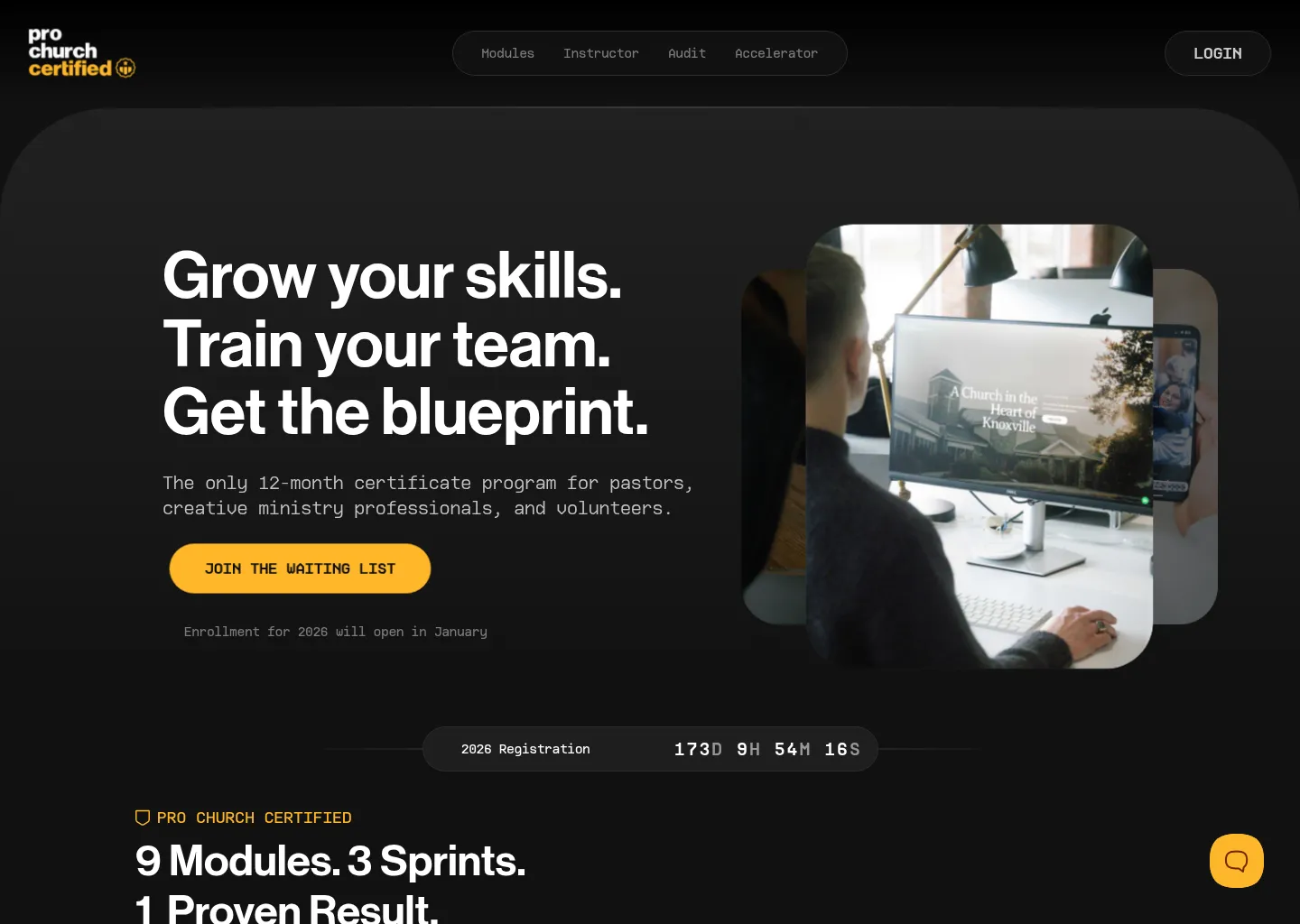 Screenshot of Pro Church Certified - 12-Month Online Program