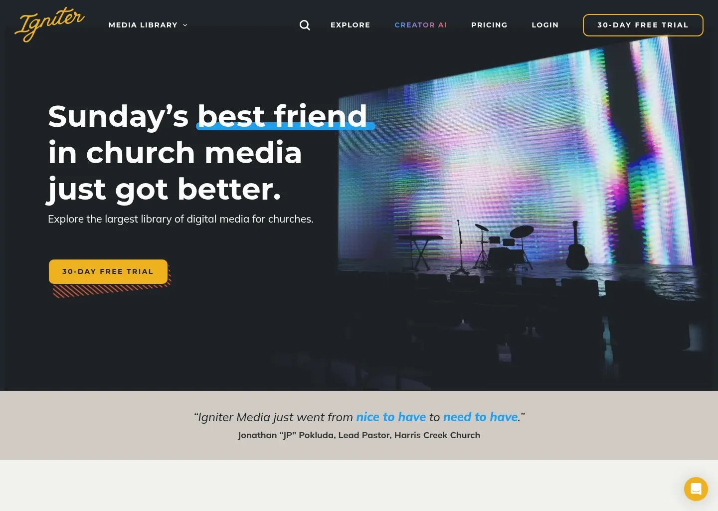 Screenshot of Igniter Media