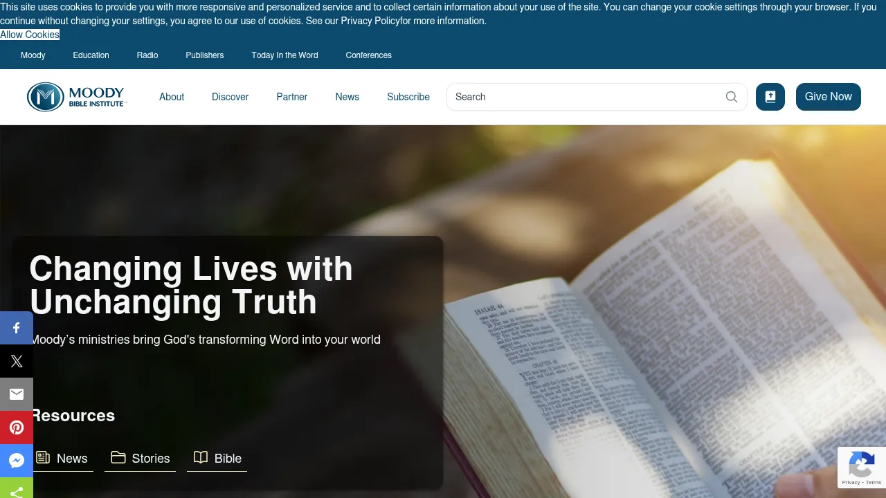 Screenshot of Moody Bible Institute