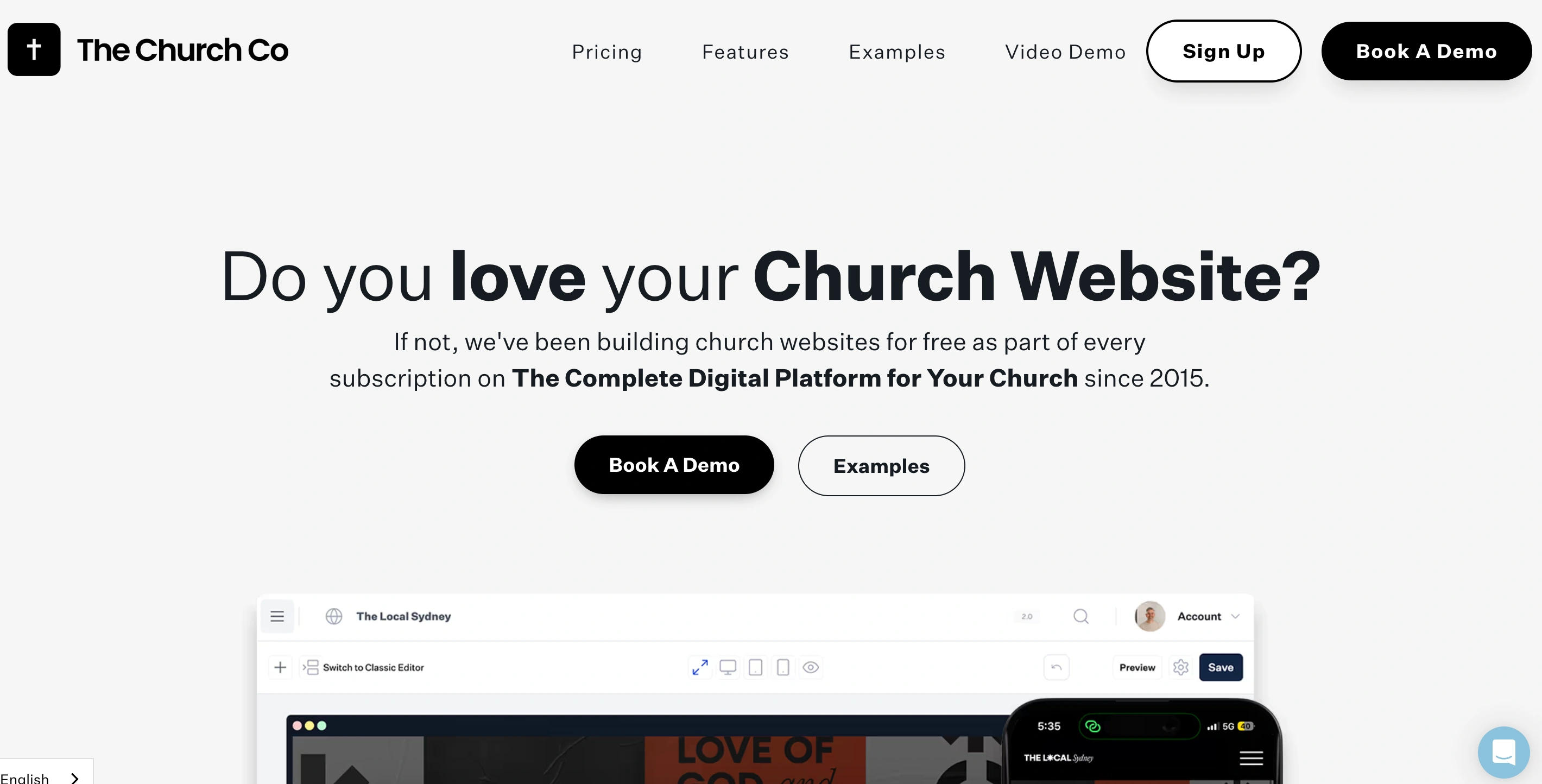 Screenshot of The Church Co
