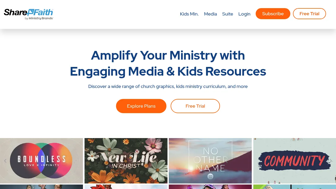 Screenshot of ShareFaith Suite