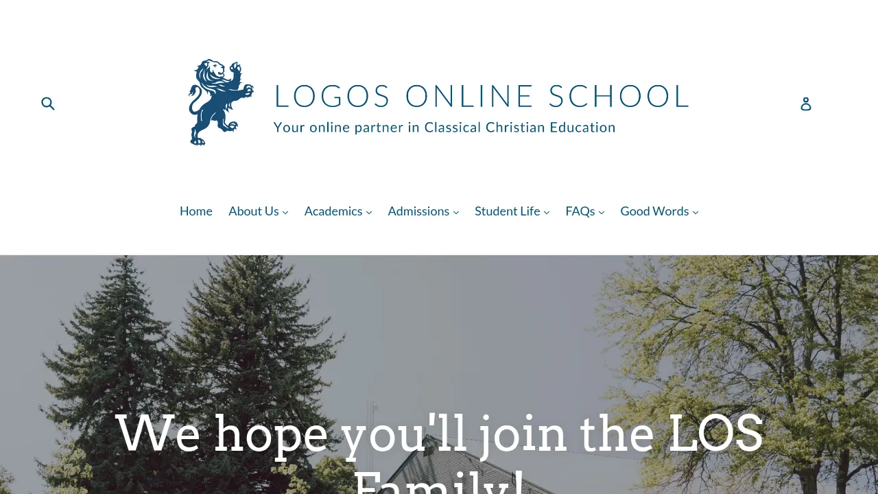 Screenshot of Logos Online School