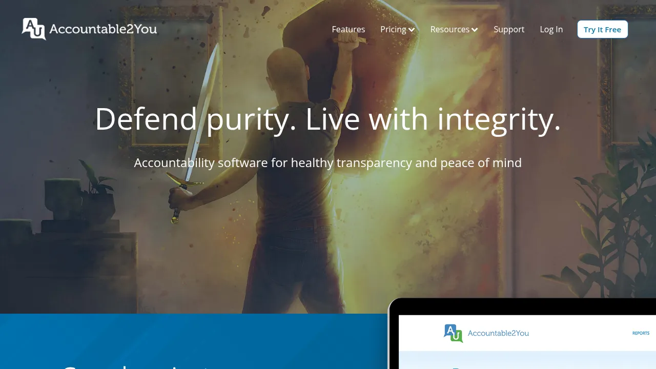 Screenshot of Accountable2You