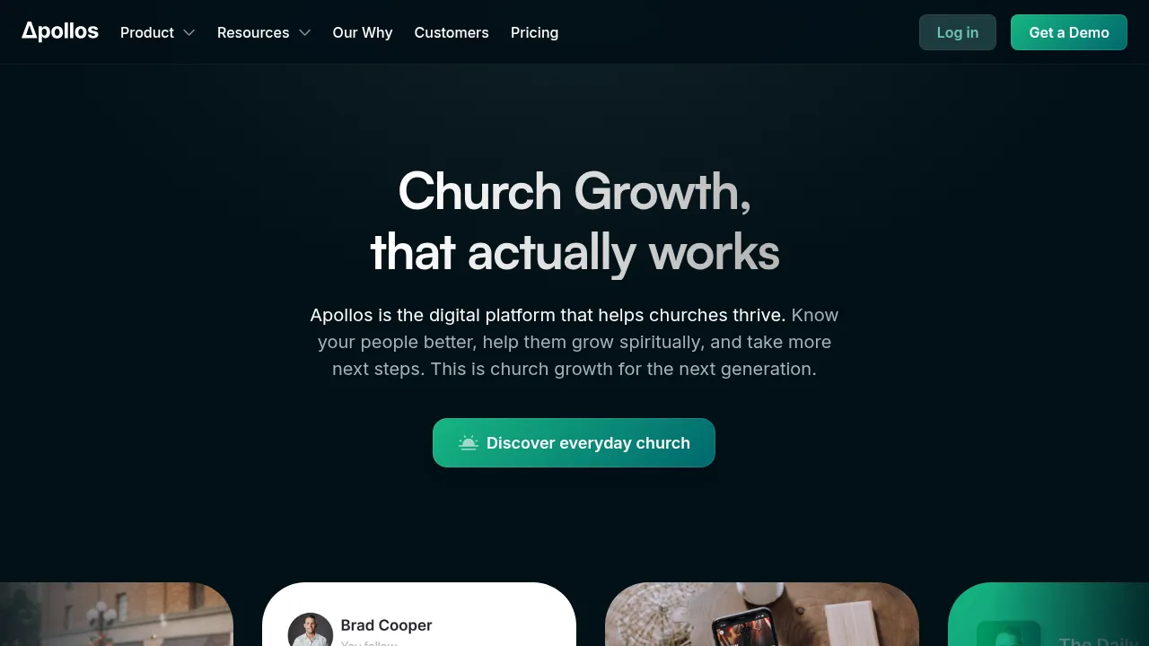 Screenshot of Apollos