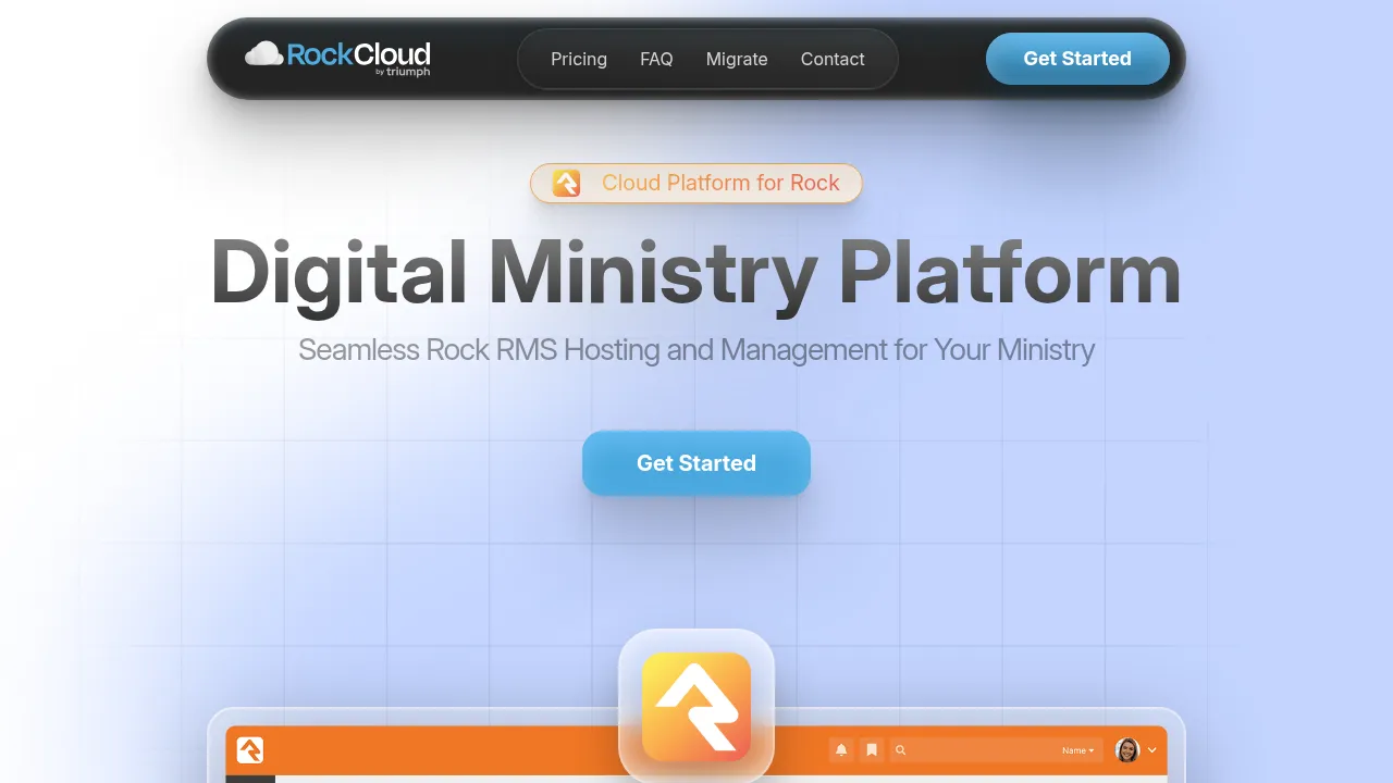 Screenshot of RockCloud