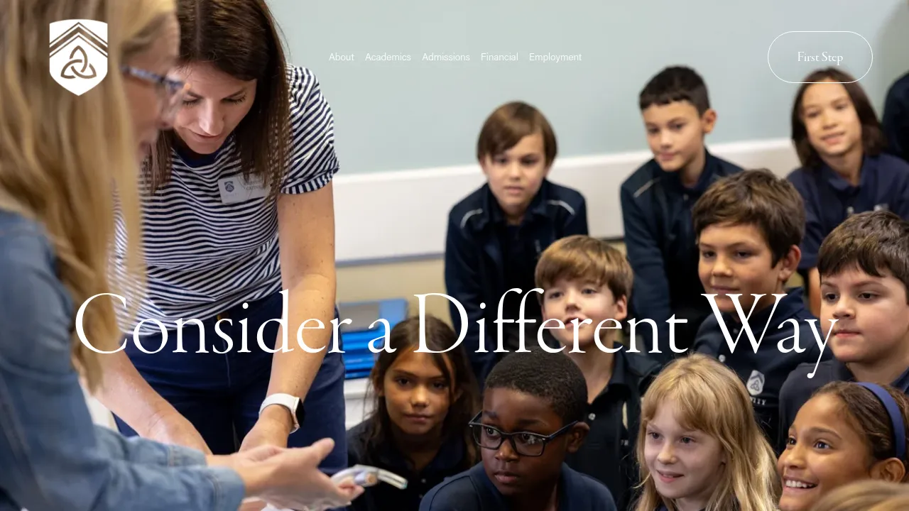 Screenshot of Trinity Classical School, Houston