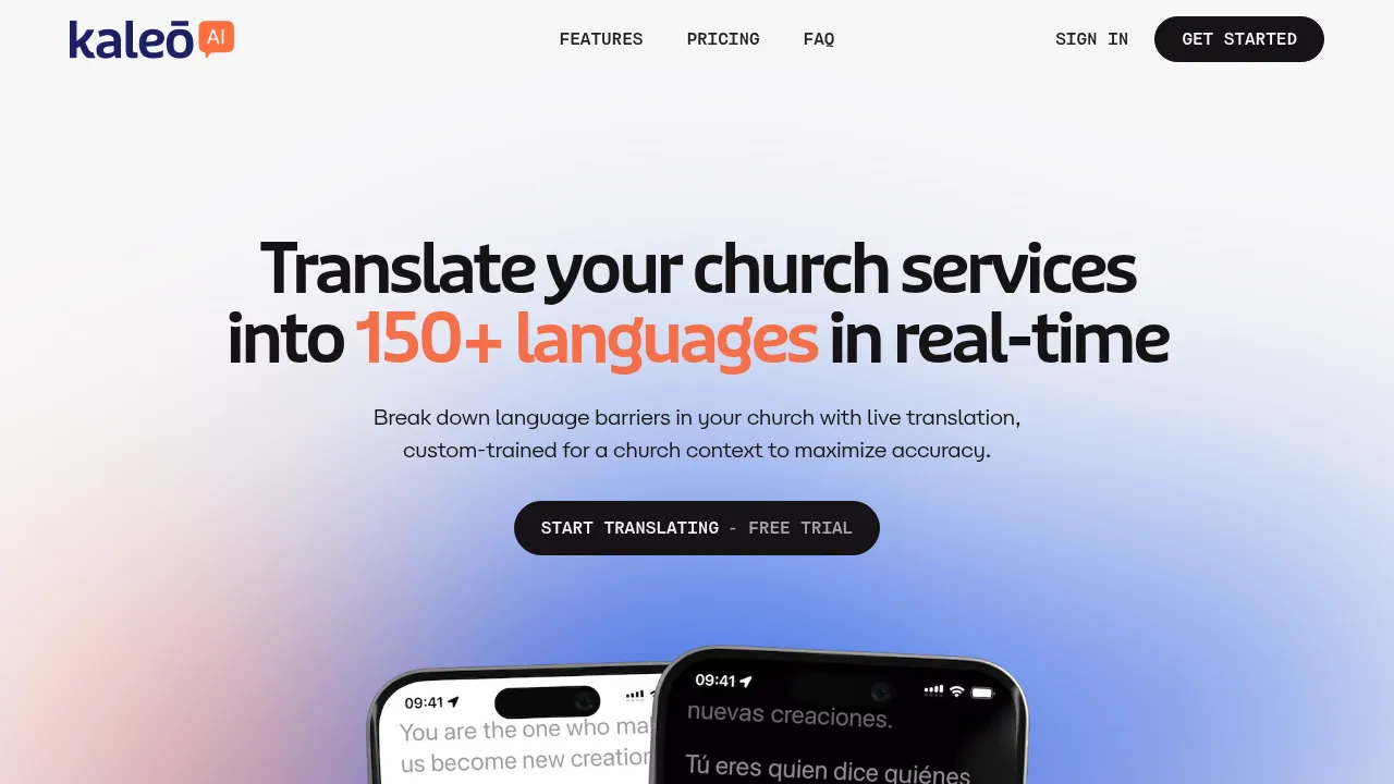 Screenshot of Kaleo AI