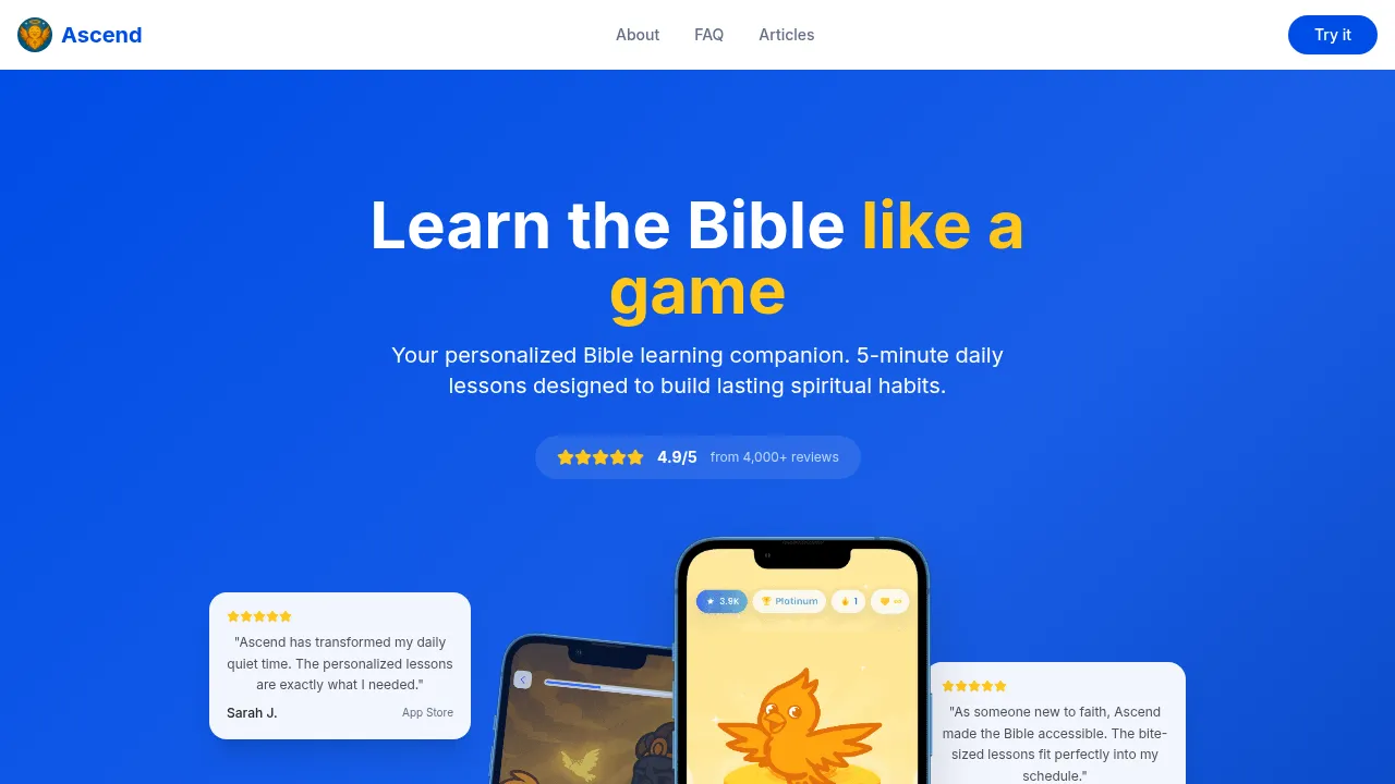 Screenshot of Ascend