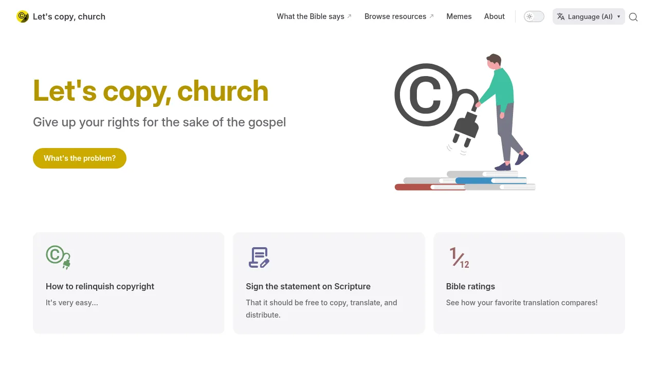 Let's copy, church