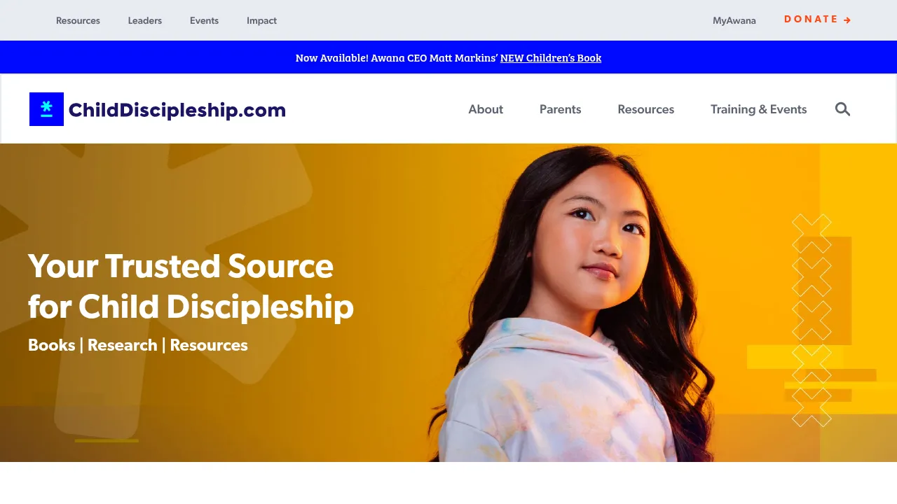 Screenshot of Child Discipleship