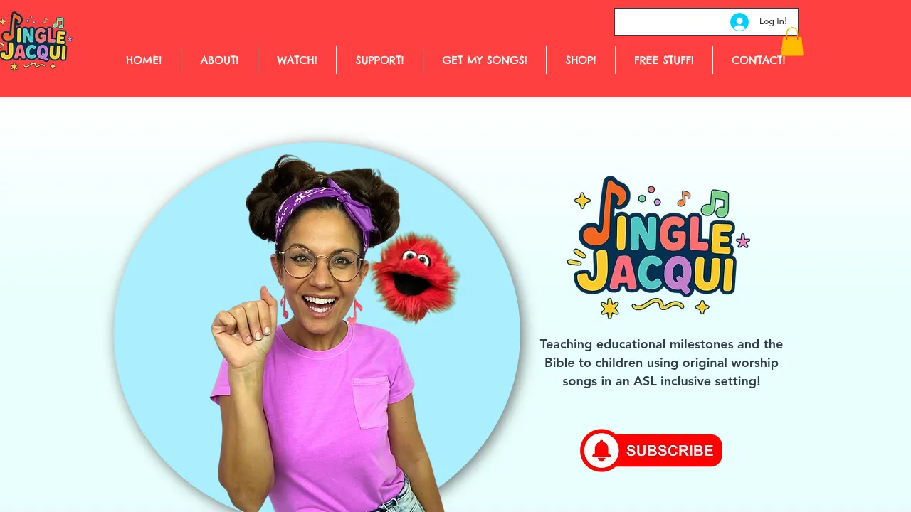 Screenshot of Jingle Jacqui Kids!