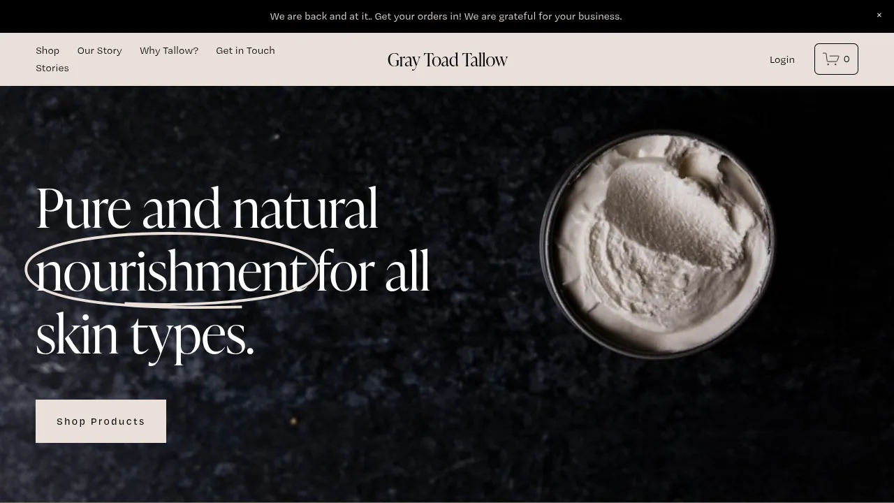 Cover of Gray Toad Tallow