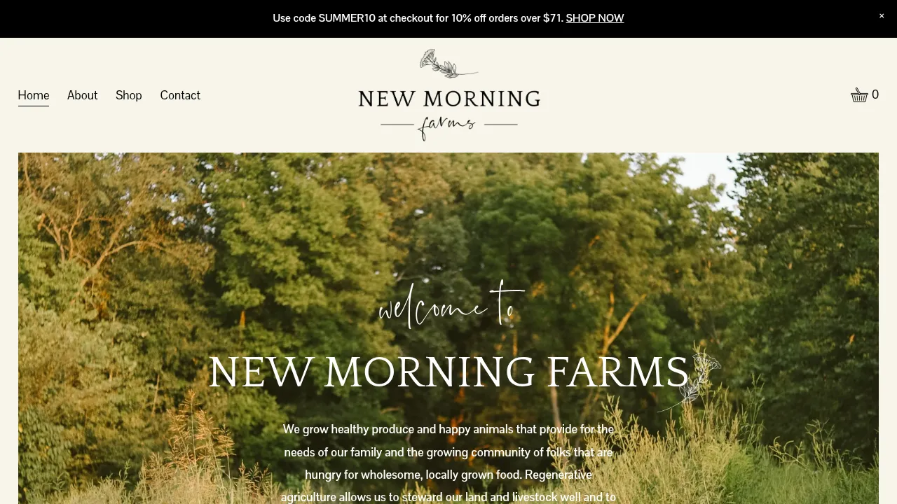 Cover of New Morning Farms