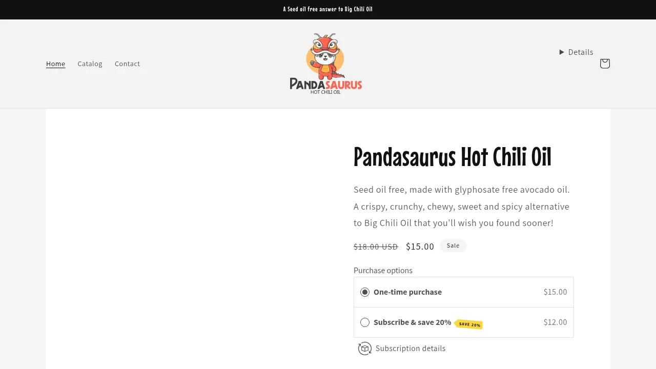 Cover of Pandasaurus Hot Chili Oil