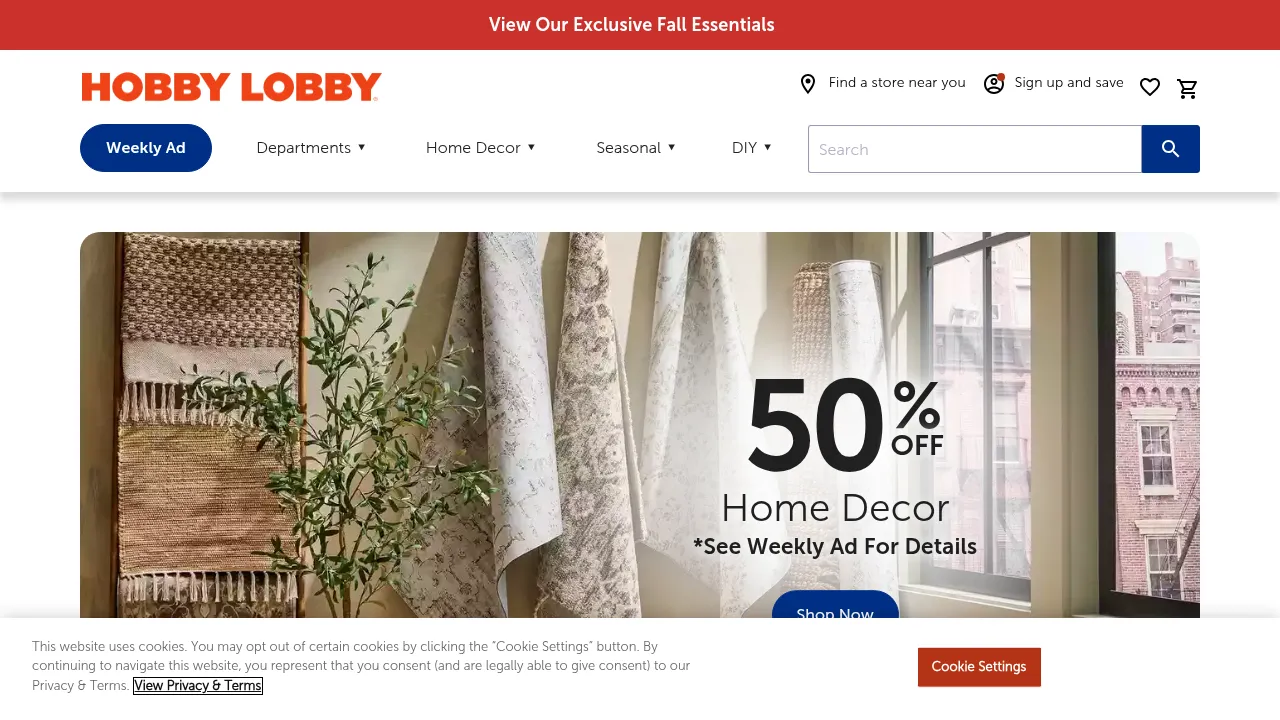 Cover of Hobby Lobby Arts & Crafts Store