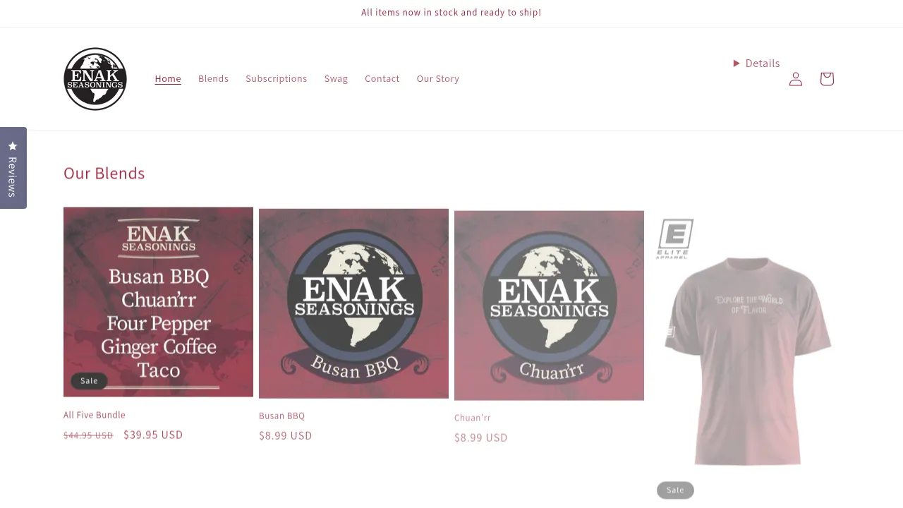 Cover of ENAK Seasonings