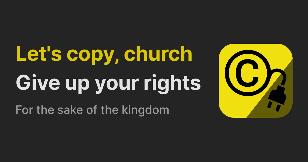 Let's copy, church logo
